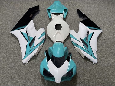 04-05 Blanc Cyan & Noir Brillant CBR1000RR Carénage Moto