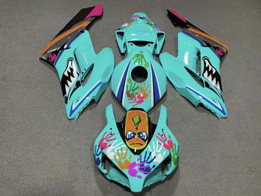 04-05 Requin Turquoise CBR1000RR Carénage Moto