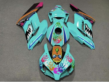 04-05 Requin Turquoise CBR1000RR Carénage Moto