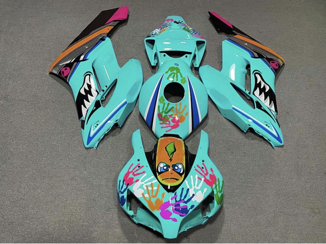 04-05 Requin Turquoise CBR1000RR Carénage Moto