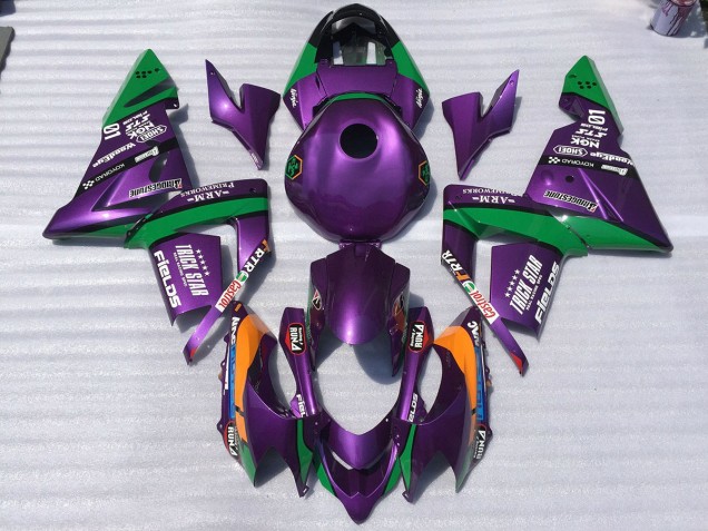 04-05 Violet & Vert Trickstar ZX10R Carénage Moto