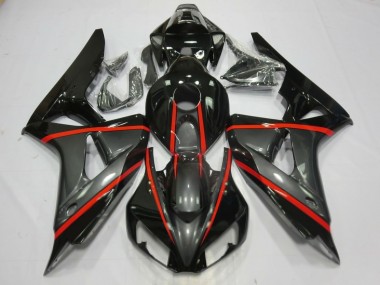 06-07 Argent & Noir CBR1000RR Carénage Moto