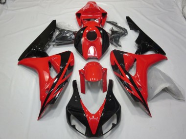 06-07 Rouge Noir OEM Style Sans Décalcomanies CBR1000RR Carénage Moto