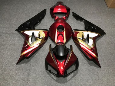 06-07 Rouge Profond & Or CBR1000RR Carénage Moto