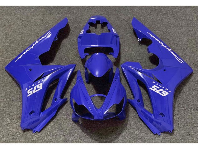 06-08 Bleu Brillant Daytona 675 Carénage Moto