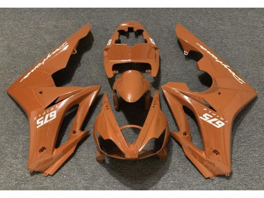 06-08 Orange Brillant Daytona 675 Carénage Moto