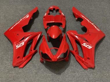 06-08 Rouge Brillant Daytona 675 Carénage Moto