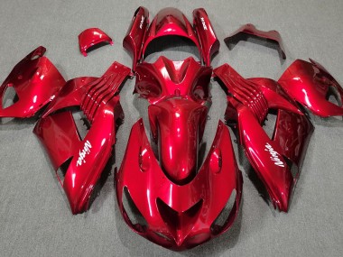 06-11 Rouge Brillant ZX14R Carénage Moto