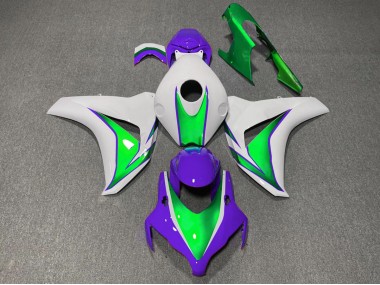 08-11 Le Joker Vert & Violet Gloss CBR1000RR Carénage Moto