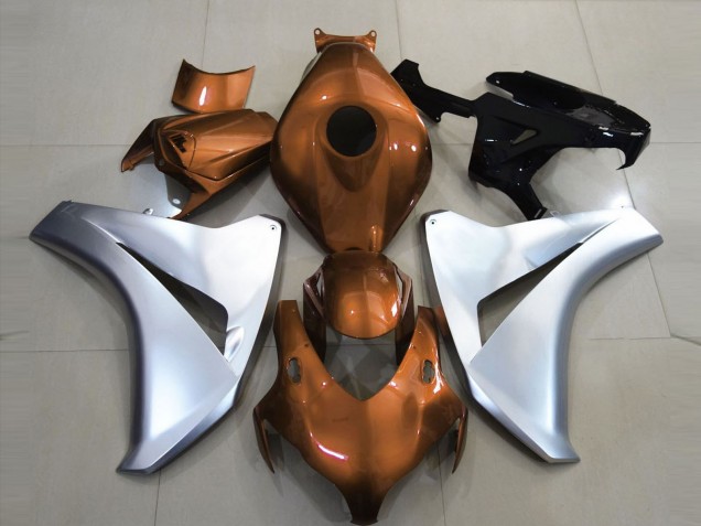 08-11 Orange Brillant & Argent CBR1000RR Carénage Moto