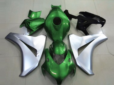 08-11 Vert Brillant & Argent CBR1000RR Carénage Moto