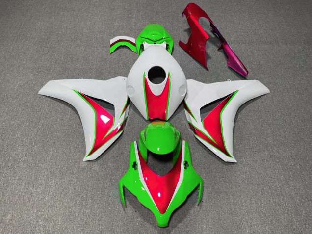 08-11 Vert & Rouge Brillant CBR1000RR Carénage Moto