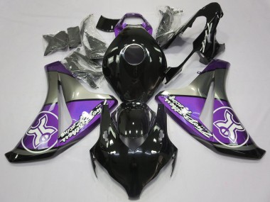 08-11 Violet Sur Noir Personnalisé CBR1000RR Carénage Moto