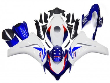 08-11 Étoile Bleue Vibrante CBR1000RR Carénage Moto