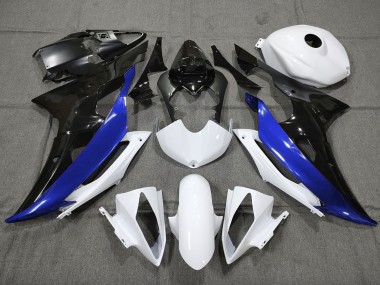 08-16 Personnalisé Bleu Noir & Blanc R6 Carénage Moto