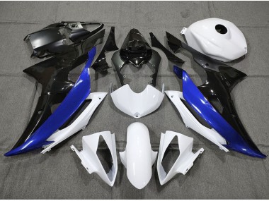 08-16 Personnalisé Bleu Noir & Blanc R6 Carénage Moto