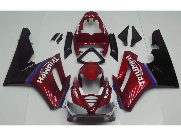 09-12 Rouge Brillant Daytona 675 Carénage Moto