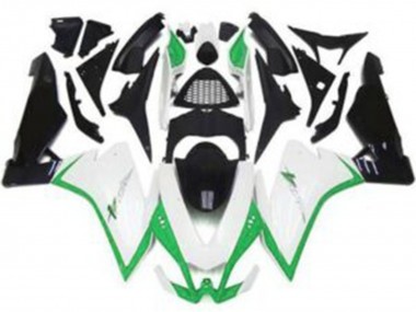 10-15 Blanc Brillant & Vert RSV4 1000 Carénage Moto