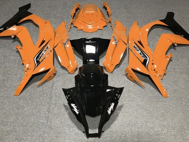 11-15 Orange Brillant & Logos ZX10R Carénage Moto