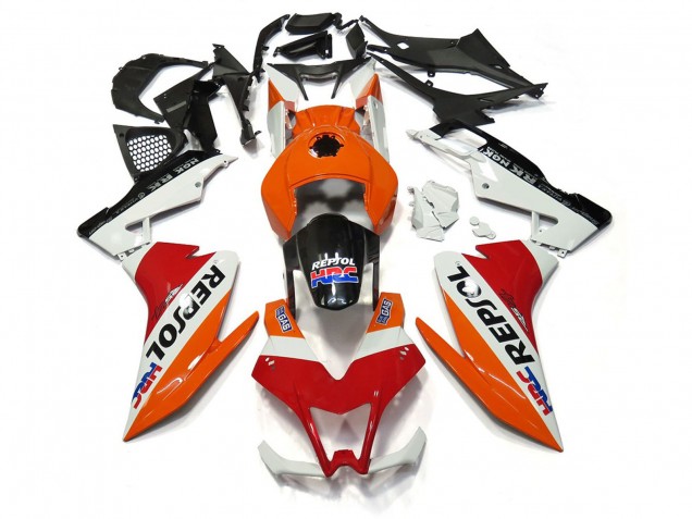 12-15 Repsol Blanc & Rouge RS4 125 Carénage Moto