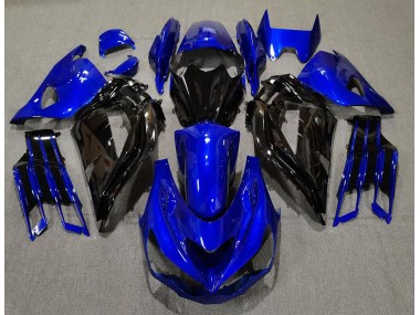 12-21 Bleu Brillant & Noir ZX14R Carénage Moto