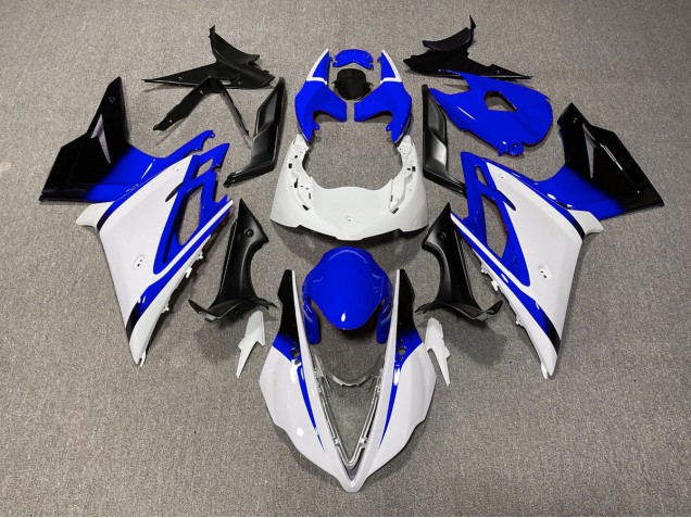 13-16 Blanc Brillant & Bleu Daytona 675 Carénage Moto