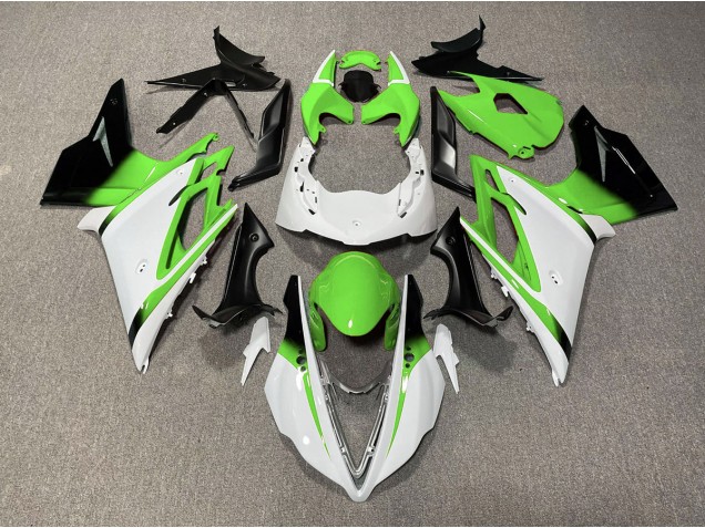 13-16 Blanc Brillant & Vert Daytona 675 Carénage Moto