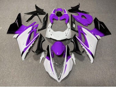 13-16 Blanc Brillant & Violet Daytona 675 Carénage Moto