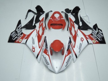 13-16 Rouge & Blanc Daytona 675 Carénage Moto