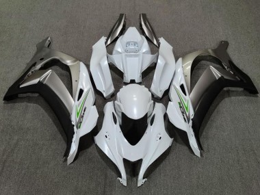 16-19 Blanc Nacré & Argent ZX10R Carénage Moto