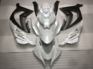 16-19 Blanc Nacré & Vert ZX10R Carénage Moto