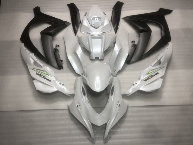 16-19 Blanc Nacré & Vert ZX10R Carénage Moto