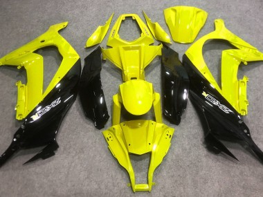 16-19 Jaune Brillant & Noir ZX10R Carénage Moto