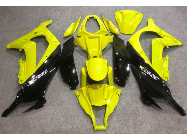 16-19 Jaune Brillant & Noir ZX10R Carénage Moto