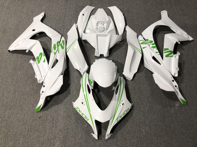 16-19 Kawi Blanc Vert Perle ZX10R Carénage Moto