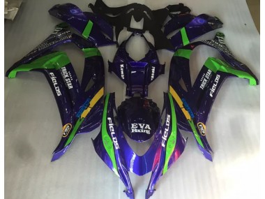 16-19 Vert Violet & Brillant ZX10R Carénage Moto